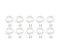 Confezione da 10 clip per illuminazione esterna, design resistente per qualsiasi condizione atmosferica, per una tenuta sicura della lampada antipioggia