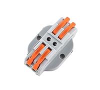 Confezione da 10 connettori a leva CMK42C Fix 2/3/5P Quick Compact Wire Cablaggio Cavo Elettrico Terminale a Vite(CMK422C)