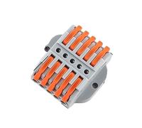 Confezione da 10 connettori a leva CMK42C Fix 2/3/5P Quick Compact Wire Cablaggio Cavo Elettrico Terminale a Vite(CMK425C)