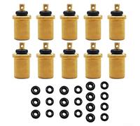 Confezione da 10 connettori di ricarica per gas, per uso esterno, progettati per funzionare con sistemi comuni a propano in luoghi remoti