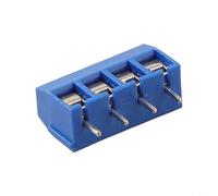 Confezione da 10 connettori per morsettiera PCB, passo 5,0 mm, in rame stagnato, 2/3/4P, per moduli elettronici e controllo industriale, con PA66 ritardante di fiamma blu (C)