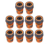 Confezione da 10 connettori per tubi da giardino, accoppiatori rapidi senza attrezzi con ABS e gomma TPR, adattatori per rubinetto per allungare tubi e tubi nei giardini del Regno Unito