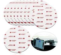 Confezione da 10 cuscinetti adesivi circolari a doppia faccia da 80 mm (3,15") per auto resistenti adesivi di ricambio per montaggio su auto supporto per montaggio su disco parabrezza GPS fotocamera