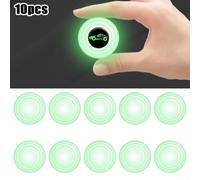 Confezione da 10 cuscinetti luminosi in silicone anti-collisione per portiere dell'auto, per assorbire gli urti e ridurre il rumore, per portiere di veicoli, cofani e bagagliaio