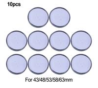 Confezione da 10 custodie portamonete in plastica trasparente diametro 70 mm per