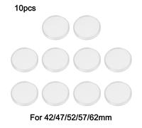 Confezione da 10 custodie portamonete in plastica trasparente diametro 70 mm per