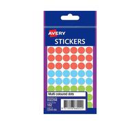 Confezione da 10 etichette a punti Avery da 12 mm Applicazione rapida permanente