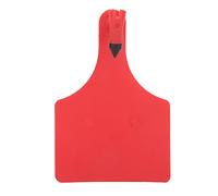 Confezione da 10 etichette auricolari vuote extra large per bestiame |Targhette identificative a prova di morso in materiale TPU |Marchi auricolari riutilizzabili per (Red)