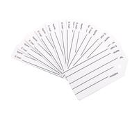 Confezione da 10 etichette identificative vuote adatte per etichette per bagagli di Ovener