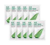 [CONFEZIONE DA 10] EUNYUL Purity ALOE Maschera Facial Sheet Pack 22ml x 10pcs Prodotti coreani idratanti e lenitivi e ingredienti naturali per tutti i tipi di pelle