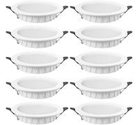 Confezione da 10 faretti da Incasso a soffitto a Cornice da 2,5 Pollici, 3,5 Pollici, 4 Pollici e 6 Pollici, faretti LED Sottili da soffitto