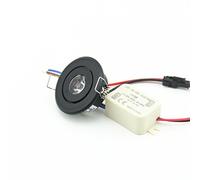 (Confezione da 10) faretti LED da incasso, 3 W, rotondi, per soffitto e armadietti (bianco freddo 6000 K)