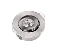 Confezione da 10 faretti piccoli da incasso con LED COB, 3 W, dimmerabili, con direzione regolabile, ideali per armadio, diametro del foro: 40-45 mm