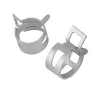 Confezione da 10 fascette stringitubo zincate morbide for tubi di carburante, acqua e aria e fascette a molla M4,5/5/6/7/8/9/10/11/12-37mm.(M15 10pcs)