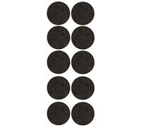 Confezione da 10 Feltrini Autoadesivi Tondi, Feltrini Adesivi per Sedie, Mobili Pesanti, Protezione Pavimento Diametro 20 - Colore Marrone