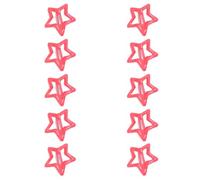 Confezione da 10 fermagli per capelli a forma di stella, eleganti e fluorescenti, a forma di stella, per la fotografia della sposa, diadema per coda di cavallo
