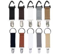 Confezione da 10 Fermagli per Cappelli, Fermagli per Borse da Viaggio, Fermagli per Borse, Organizer Portatile per Cappelli, Fermagli per Cappelli E Sciarpe