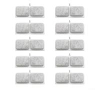 Confezione da 10 filtri a carbone attivo in cotone per dispenser di acqua per animali domestici, 12 x 5,5 cm, filtro di ricambio bianco, filtraggio efficiente per acqua potabile fresca