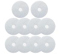 Confezione da 10 filtri dell'aria in fibra sintetica infrangibile per 0093.0758 inserto ventola ER-AK/-AH/-AB, 156 x 156 x 10 mm, conforme agli standard EN 779:2012 e 16890 per polvere efficiente