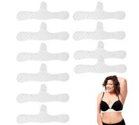 Confezione da 10 fodere per il sudore riutilizzabili in cotone sotto il reggiseno, cuscinetti traspiranti per la separazione della pelle | Seno morbido assorbente, ideale per post-parto, clima caldo