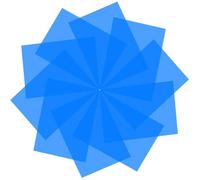 Confezione da 10 fogli di plastica con filtri in gel trasparenti, per correzione della luce, per lampade, fari, luci stroboscopiche per studio fotografico, LED, pellicola per fari (blu)