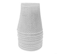 Confezione da 10 gabbie protettive in ferro per piante, coperture esclusive da giardino per verdure, per filo metallico contro animali, scudi per piante da esterno resistenti alle intemperie, bianco e