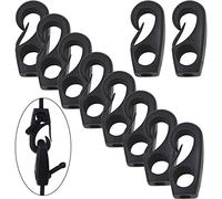 Confezione da 10 ganci per corda ammortizzante | kit di corde elastiche per kayak | ganci da barca e ganci elastici per kayak, campeggio, trampolino, esercizi, fitness, uso nautico marino
