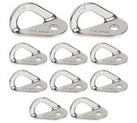 Confezione da 10 ganci resistenti in acciaio inox 304, forza 25 Kn, per speleologia, arrampicata su roccia, alpinismo