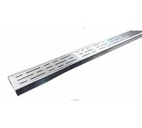 Confezione da 10 griglie di drenaggio da giardino in acciaio inossidabile for impieghi gravosi - Kit di drenaggio for trincee esterne for vialetti e cortili(20cmx5cmx1m)