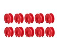 Confezione da 10 grucce appendiabiti in silicone, antiscivolo, anti-spegnimento, con fibbia, distanziatori