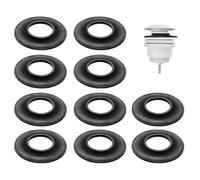 Confezione da 10 guarnizioni in gomma resistenti che garantiscono un risparmio idrico e sono eccellenti per sistemi di riempimento del WC, per risparmiare acqua