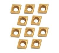 Confezione da 10 inserti CCMT09T308 ad alte prestazioni per il taglio efficiente dei metalli su torni CNC e centri di lavoro