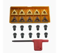 Confezione da 10 inserti in carburo TCMT32 51 TCMT16T304 M4x10 viti esagonali T1