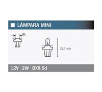 Confezione Da 10 Lampade OSRAM 2722mfx per Moto Ricambi Ciclomotore