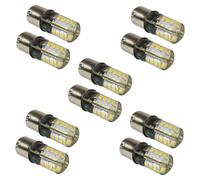Confezione da 10 lampadine HQRP 3W BA15s base 32 led per luce veranda interna...