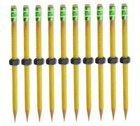 Confezione da 10 matite Fidget Pencil filettate per ADHD e sollievo dall'ansia Strumento di scrittura sensoriale Forniture flessibili per l'aula Focus Aid Accessori da scrivania per la scuola a