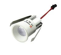 Confezione da 10 Mini faretti a LED da incasso, faretti da soffitto, faretti da incasso, per LED Cree, 3 W, bianco caldo, 3000 K + driver