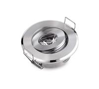 Confezione da 10 mini luci a Led per armadio, 1 x 3 W, cromati, 6000 k, 3 W, con Driver Led