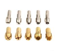 Confezione da 10 mini mandrini per trapano per applicazioni di utensili rotanti, gamma di serraggio da 1 0 mm a 3 2 mm, adatti per 4 gambo da 2 mm
