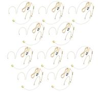 Confezione da 10 mini microfoni a condensatore omnidirezionale XLR a 4 pin con condensatore omnidirezionale compatibile con il sistema di trasmissione wireless Shure