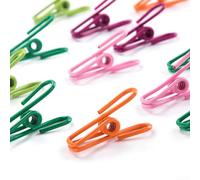 Confezione da 10 mollette per bucato rivestite in PVC, clip a molla in metallo rivestite in vinile, clip di fissaggio riutilizzabili per indumenti, asciugamani