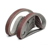 Confezione da 10 nastri abrasivi da 25 x 330 mm, grana 401000 per levigatura e lucidatura fluide con smerigliatrice angolare (600#)