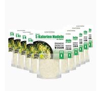 Confezione da 10 | Noodles da 5 calorie 250g | a base di alghe | Senza glutine, senza grassi e vegani | Inodori e insapori | Solo 5 kcal per 100g | Schultz e König