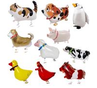 Confezione Da 10 Palloncini Con Animali Che Camminano, Palloncini Per Feste A Tema Fattoria, Palloncini A Forma Creativa, Palloncini Divertenti, Decorazioni Per Feste, Giocattoli Per Bambini