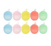Confezione da 10 palloncini d'acqua ricaricabili per l'estate, all'aperto, spiaggia, piscina, giocattoli per combattere l'acqua, bombe d'acqua in silicone