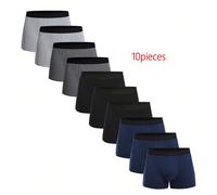 Confezione da 10 pezzi Boxer da uomo in cotone Mutandine maschili Intimo di marca e intimo per Homme Set di slip di lusso Kit La nostra taglia S = taglia europea XS e adatta per indossare un girovita