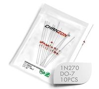(Confezione da 10 pezzi) Chanzon 1N270 Diodi al germanio 40 mA 100 V DO-7 IN270 1N-270 Diodi assiali in vetro per TV FM AM Radio Detection