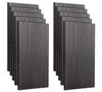 Confezione da 10 piastre di ricambio per sedie a dondolo da patio, piastre a molla universali in fibra di vetro per riparazione di mobili da esterno, 12,7 x 6,3 x 0,6 cm