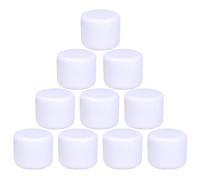 Confezione da 10 piccole scatole per cosmetici con coperchio, da 100 ml, in plastica, da riempire, creme, lozioni, balsamo per le labbra