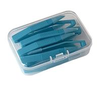 Confezione da 10 pinzette per rimuovere le lenti, con scomparto portaoggetti, per uso quotidiano e in viaggio